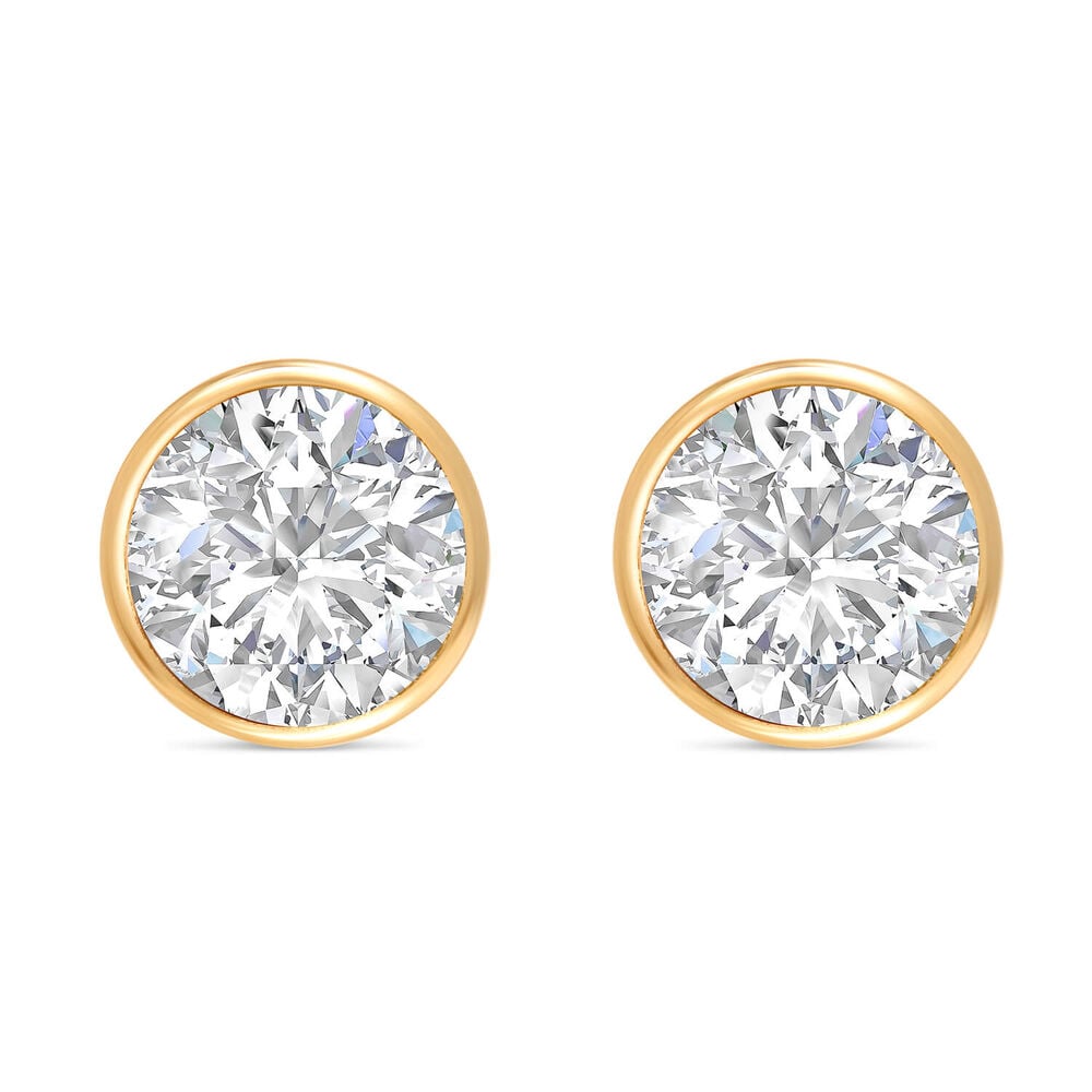 9ct Gold Cubic Zirconia Stud Earrings