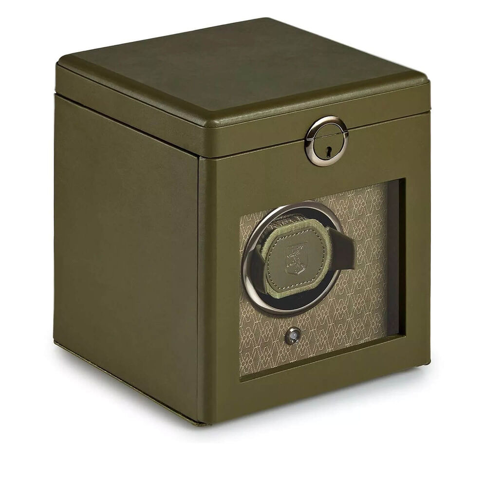 WOLF Earth Single Watch Winder Olive