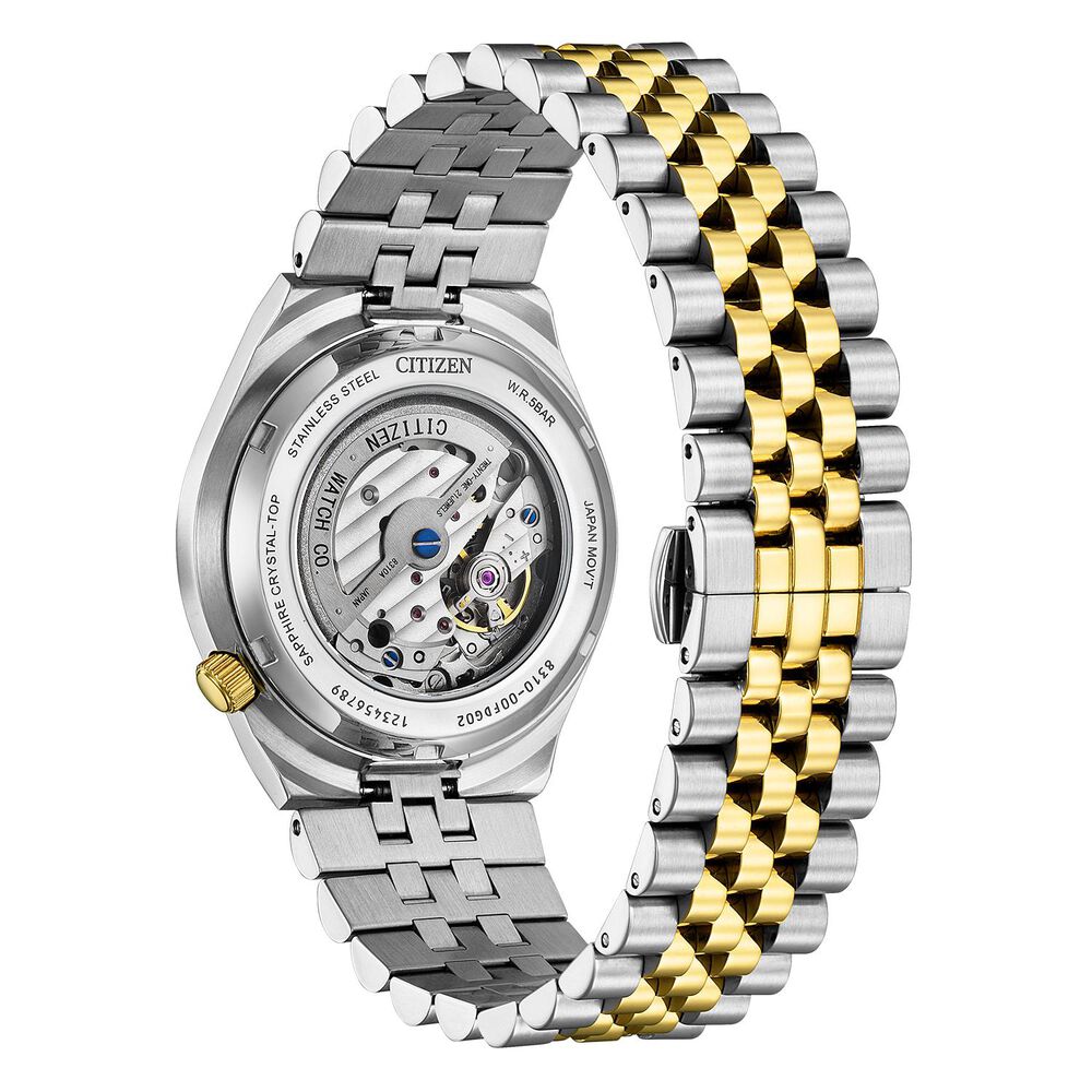 Citizen Tsuyosa 60 Automatic 40mm Green Dial Two Tone Steel Bracelet Watch image number 2