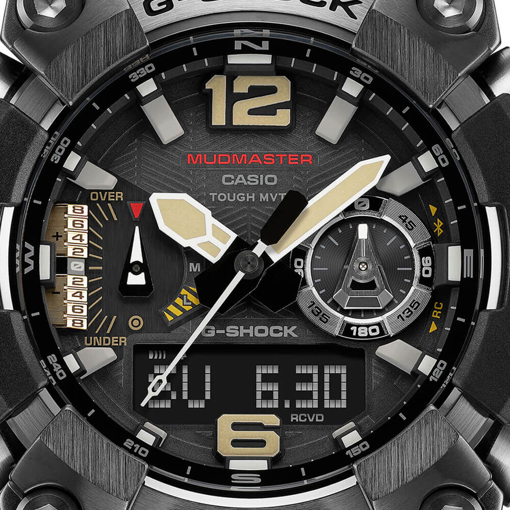 G-SHOCK Master of G Mudmaster 58.7mm Dial Black Resin Strap Watch image number 2