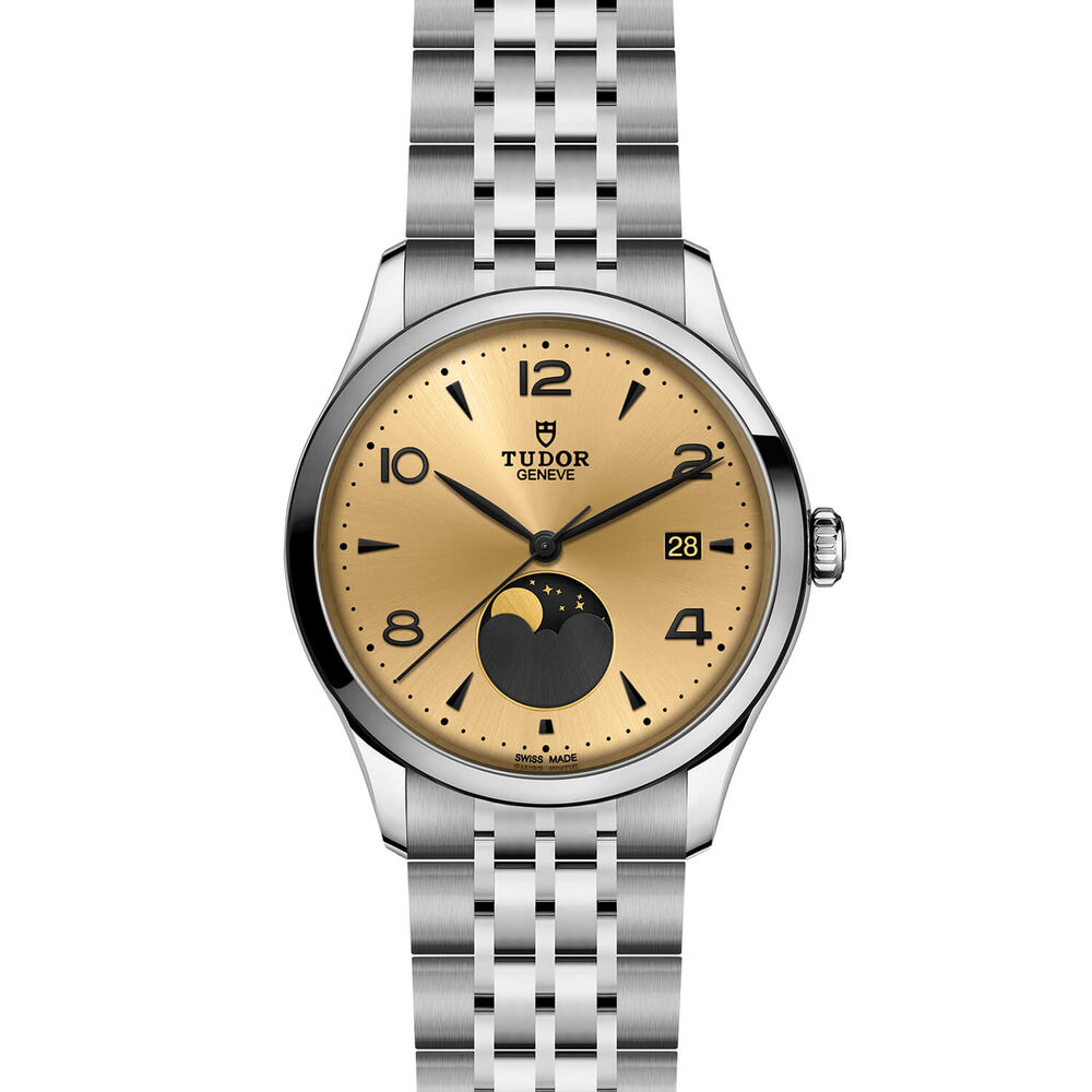 TUDOR 1926 Luna 39mm Champagne Dial Steel Bracelet Watch