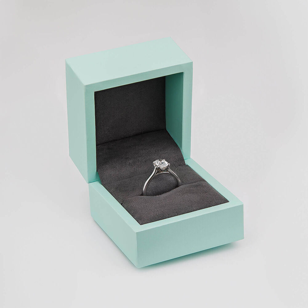 Born Platinum Lab Grown 1.20ct Oval Solitaire Diamond Ring image number 4