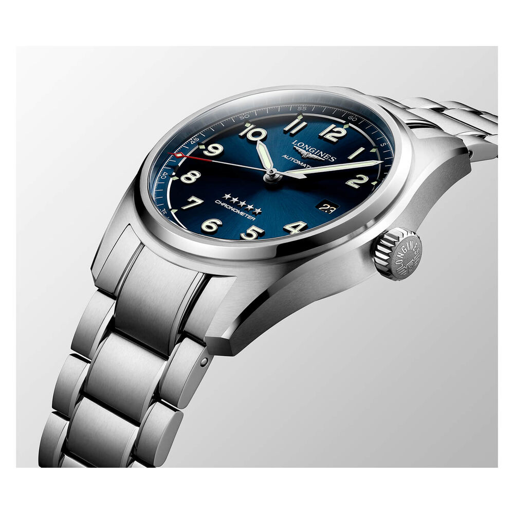 Longines Spirit Automatic 40mm Blue Dial Steel Case Bracelet Watch image number 3