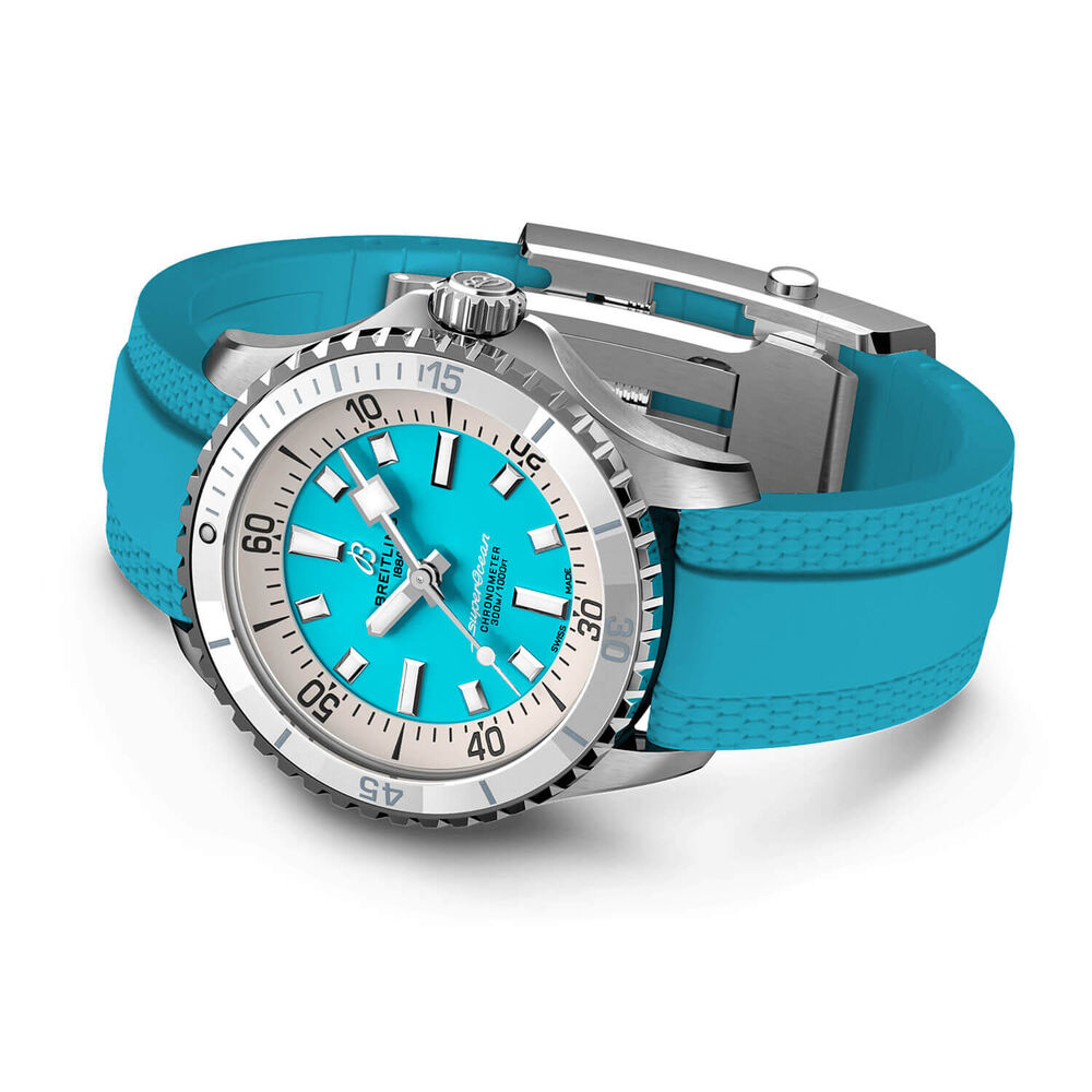 Breitling Superocean Automatic 36 Blue Dial Strap Watch image number 2