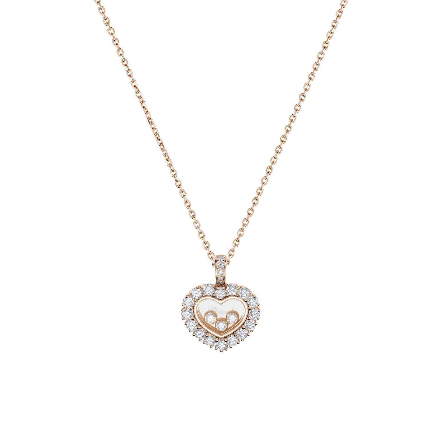 Diamond on sale rose necklace