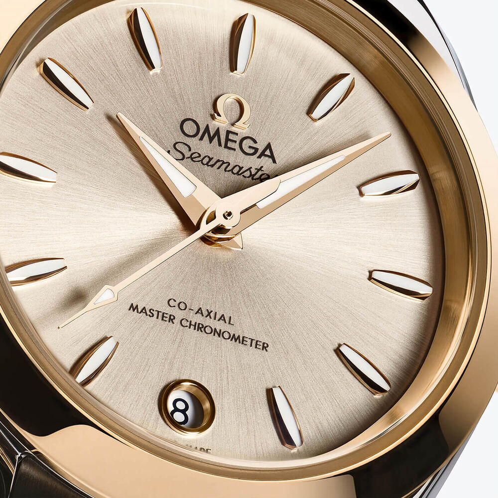 OMEGA Aqua Terra 150M 30mm Silver Dial Moonshine™ Gold & Steel Bracelet Watch