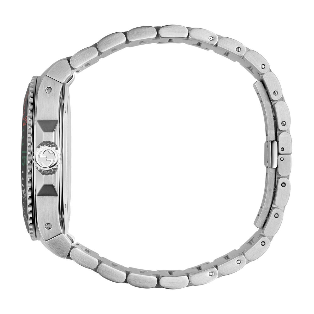 Gucci Dive 44mm Black Dial Stel Bracelet Watch