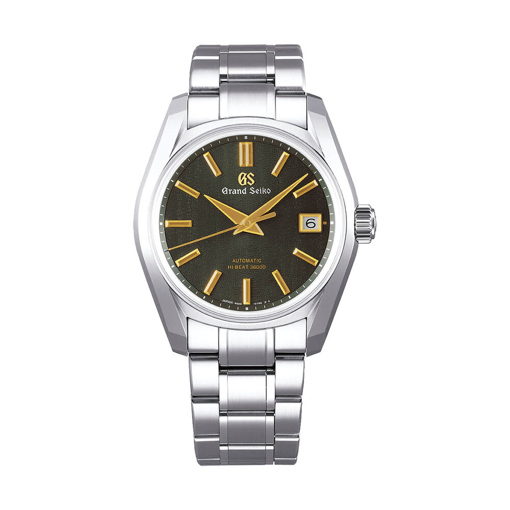 Grand Seiko Heritage The 'Rikka' Summer Breeze 40mm Dark Green Dial Steel Bracelet Watch image number 0