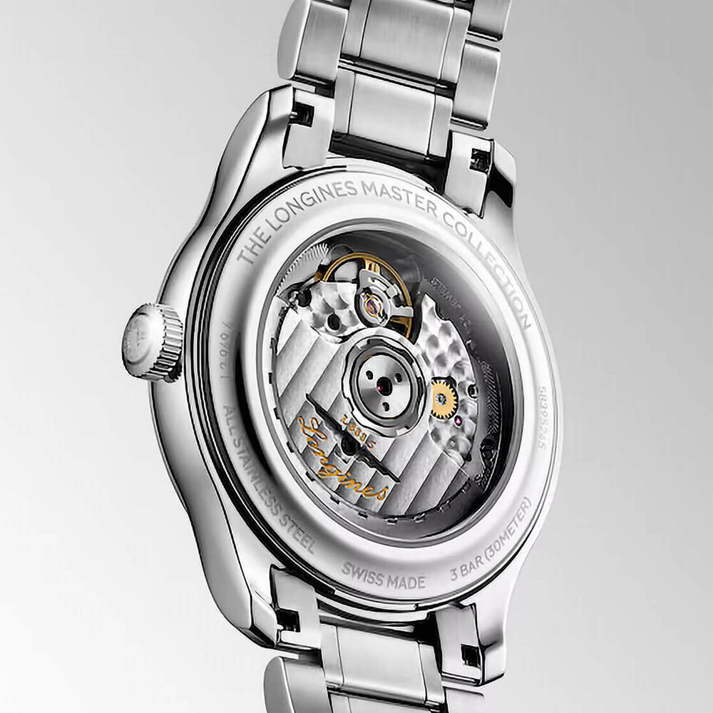 Longines Master Collection 39mm Silver Dial Stainless Steel Bracelet Watch