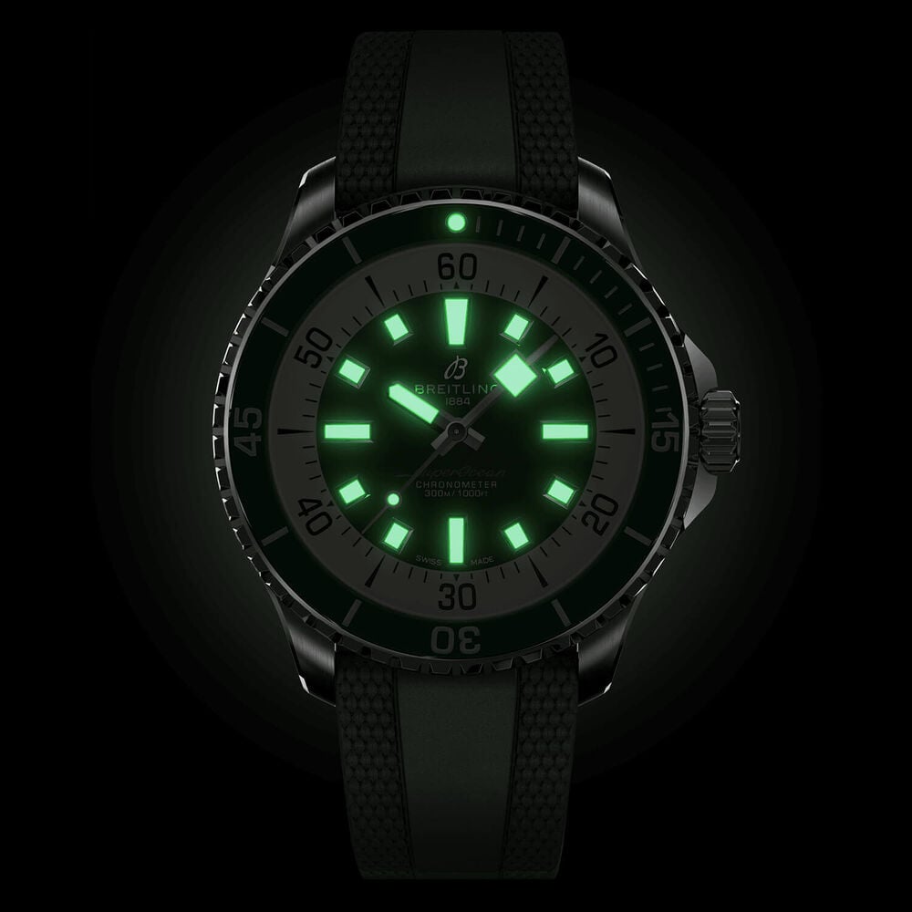Breitling Superocean Automatic 44 Green Dial Strap Watch image number 5