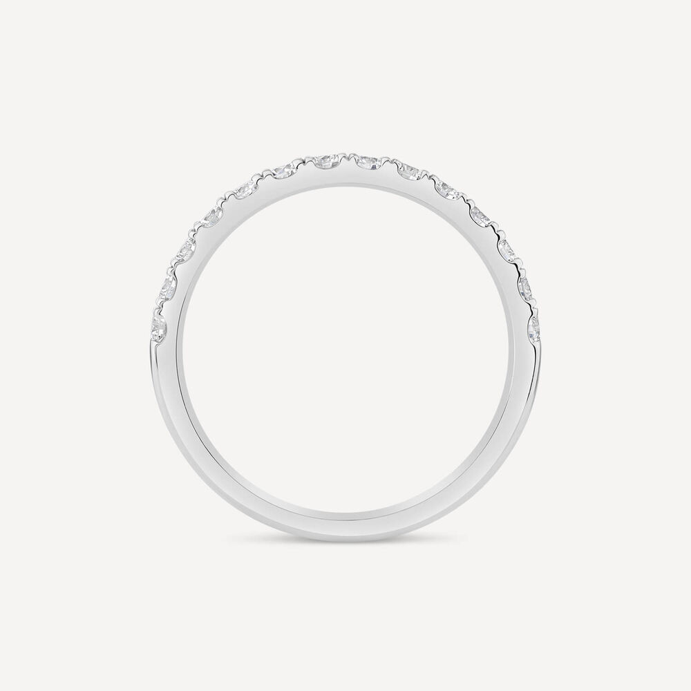 Born Platinum 0.40ct Lab Grown Split Claw Diamond Wedding Ring image number 2