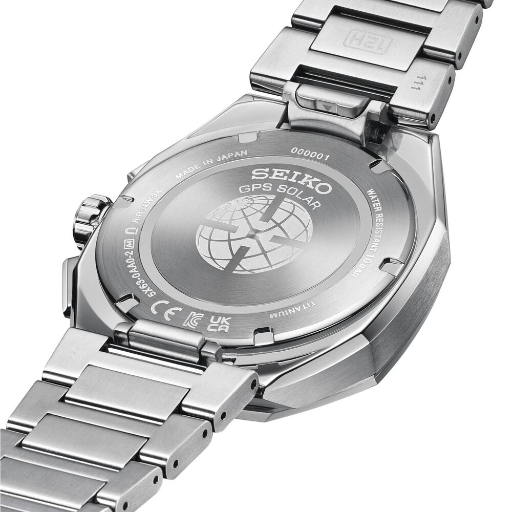 Seiko Astron 'Tesselate' 5X63 Astral Onyx Dial Titanium Bracelet Watch