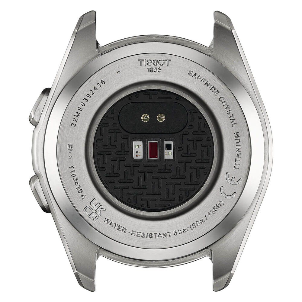 Tissot T-Touch Connect Sport 43.75mm Black Dial Blue Rubber Strap Watch image number 3