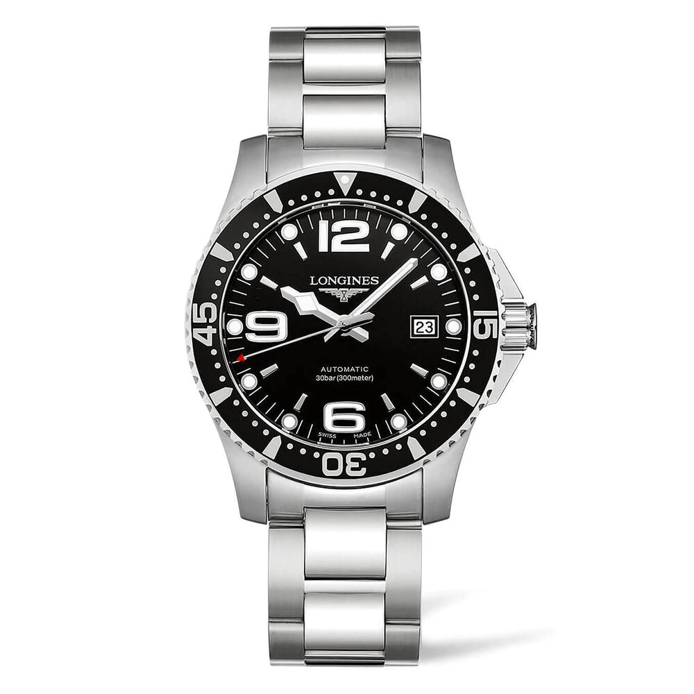 Longines Diving HydroConquest Black Dial Steel Bracelet Watch