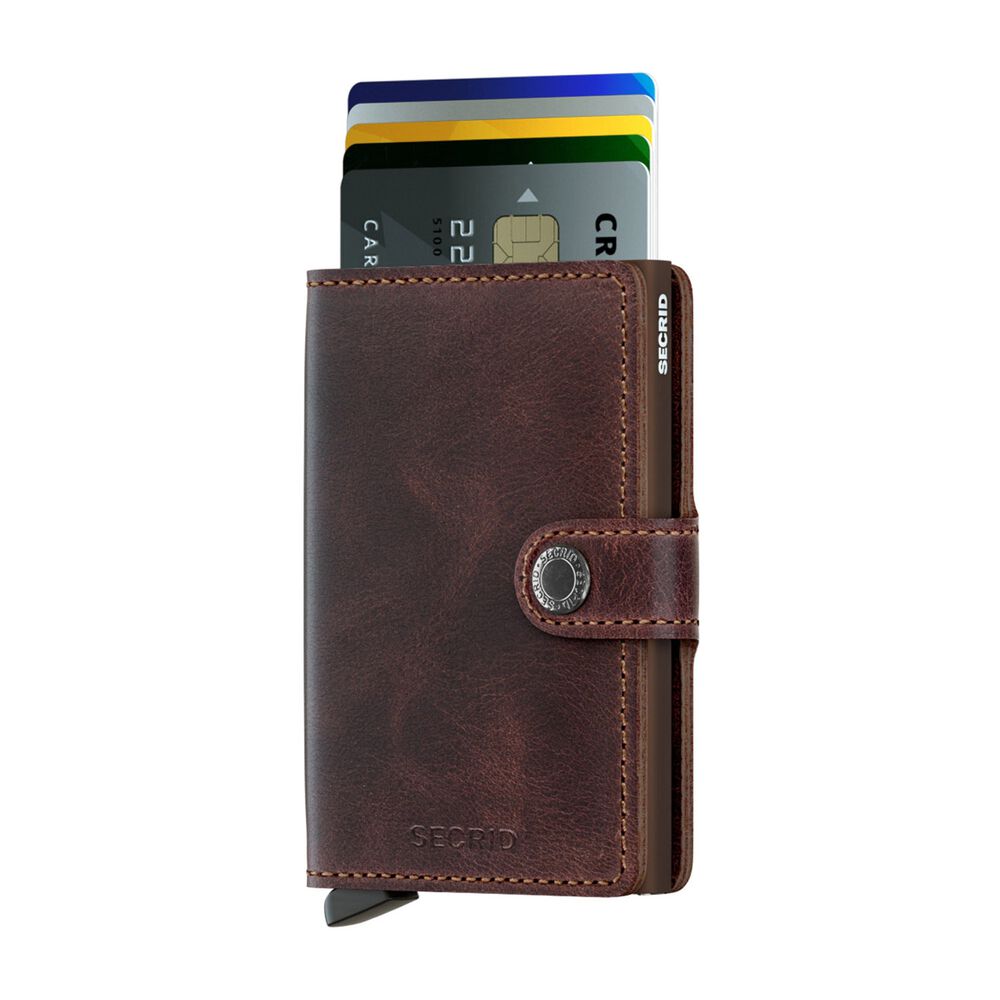 Secrid Vintage Chocolate Leather Miniwallet