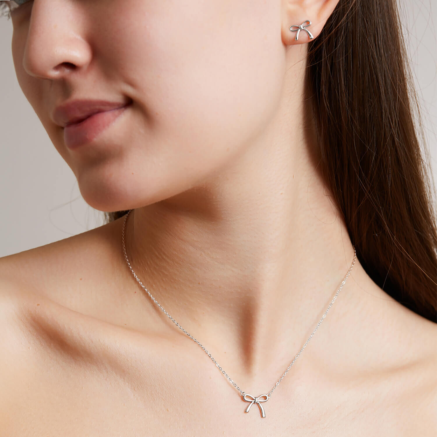 Silver diamond clearance set