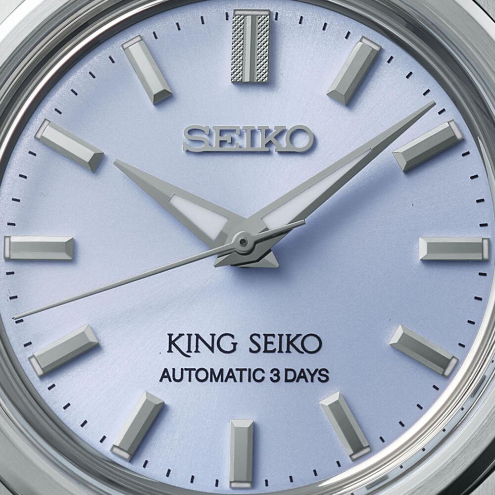 King Seiko KSK 6R Preppy Blue 36mm Dial Stainless Steel Bracelet Watch