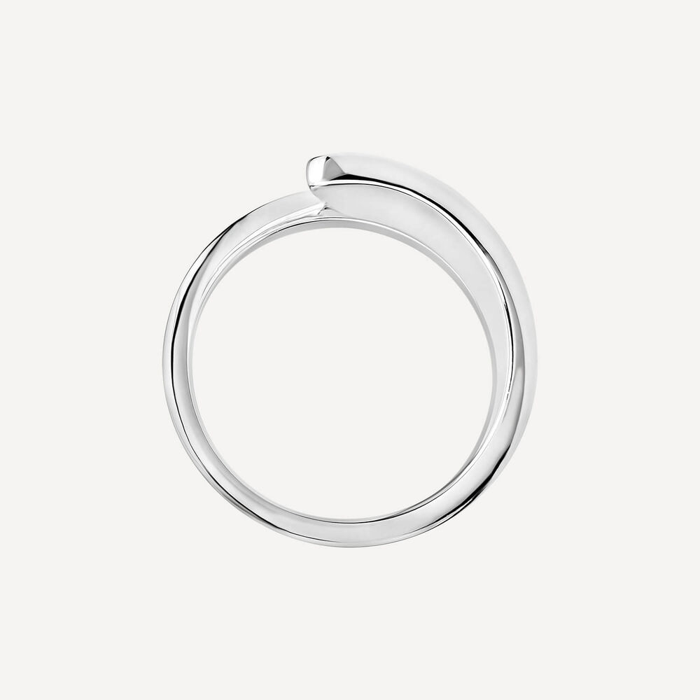 Sterling Silver Open Flat Wrap Ring image number 3