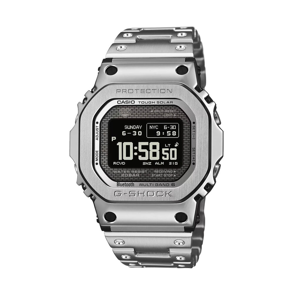 G-SHOCK Full Metal 5000 Series 49.3mm Black Dial Steel Bracelet Watch