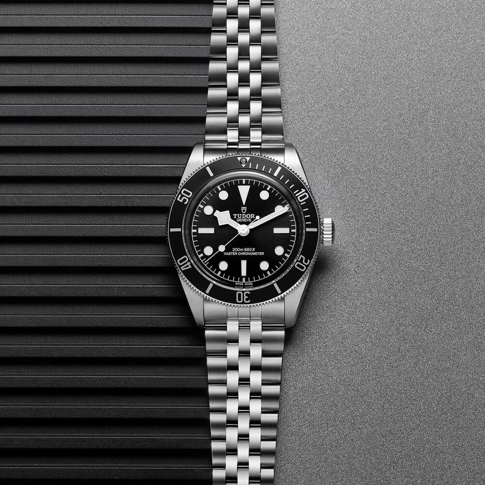 TUDOR Black Bay 41 Black Dial & Bezel 5-Link Steel Bracelet Watch image number 4