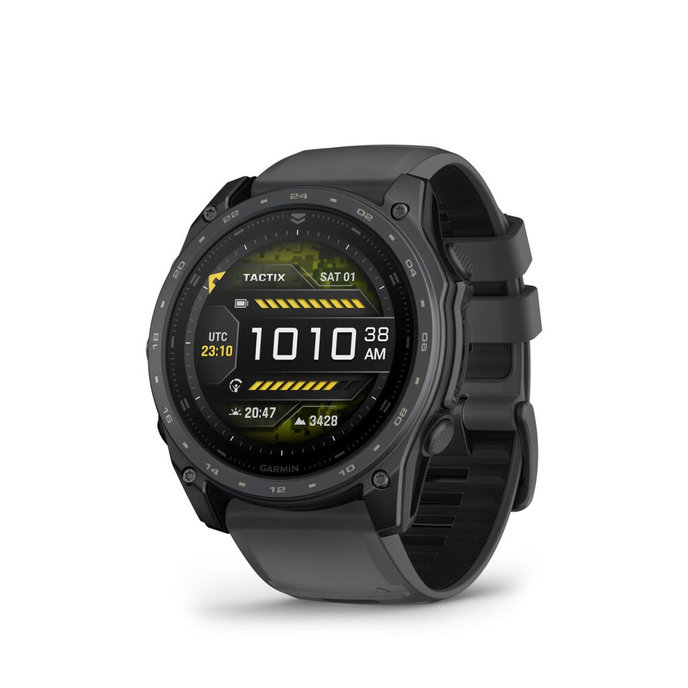 Garmin tactix 8 AMOLED Cerakote 51mm Black Silicone Strap Watch