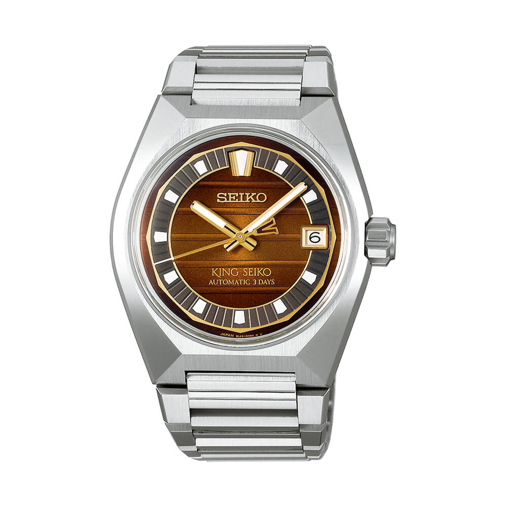 Seiko King Seiko VANAC 'Tokyo Horizon' Limited Edition 41mm Gold Dial Steel Bracelet Watch