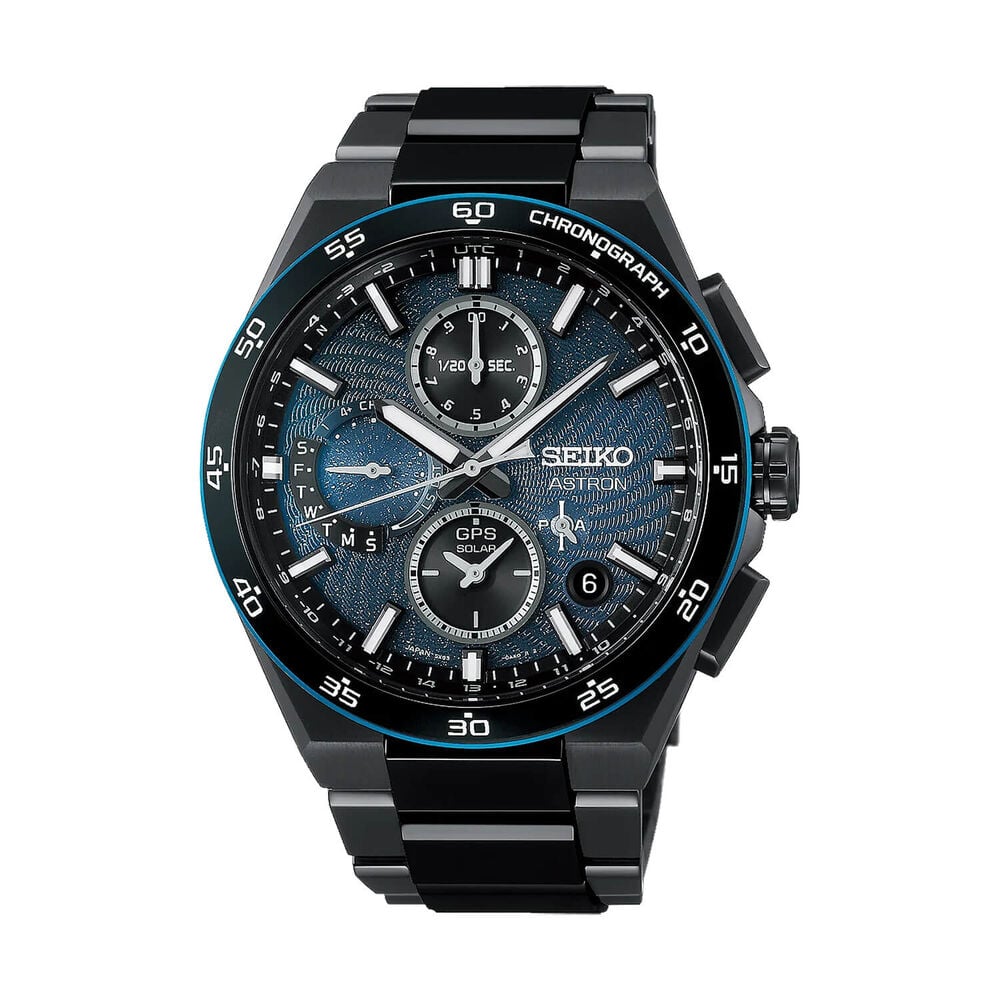 Seiko Astron GPS Solar Spiral Galaxy Limited Edition Chronograph Titanium Case & Bracelet Watch