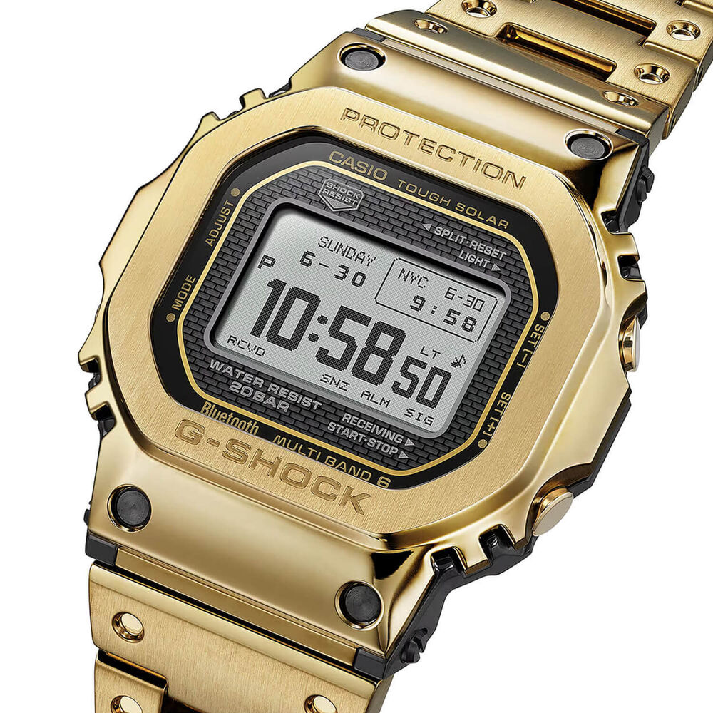 G-SHOCK Full Metal 5000 Series 49.3mm Black Dial & Gold Ion Plated Steel Bracelet Watch