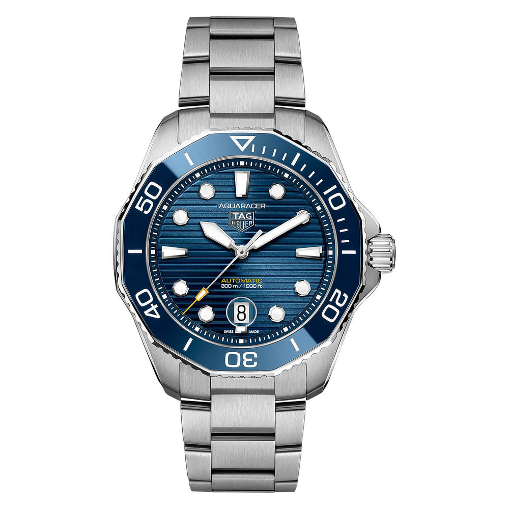 TAG Heuer Aquaracer Professional Diver 43mm Dial Bezel Steel Case Watch