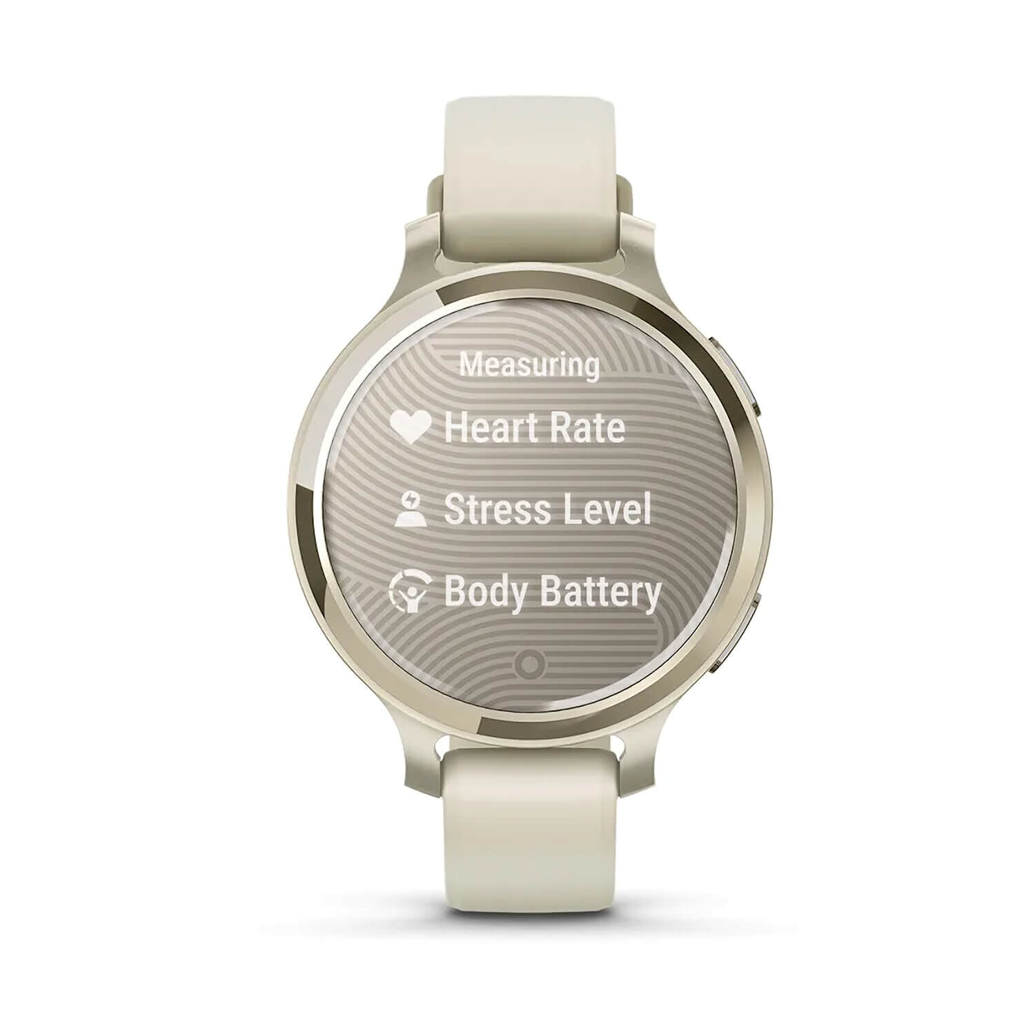 Lily Garmin Lily® 2 Active Lunar Gold Bone Silicone Strap Watch
