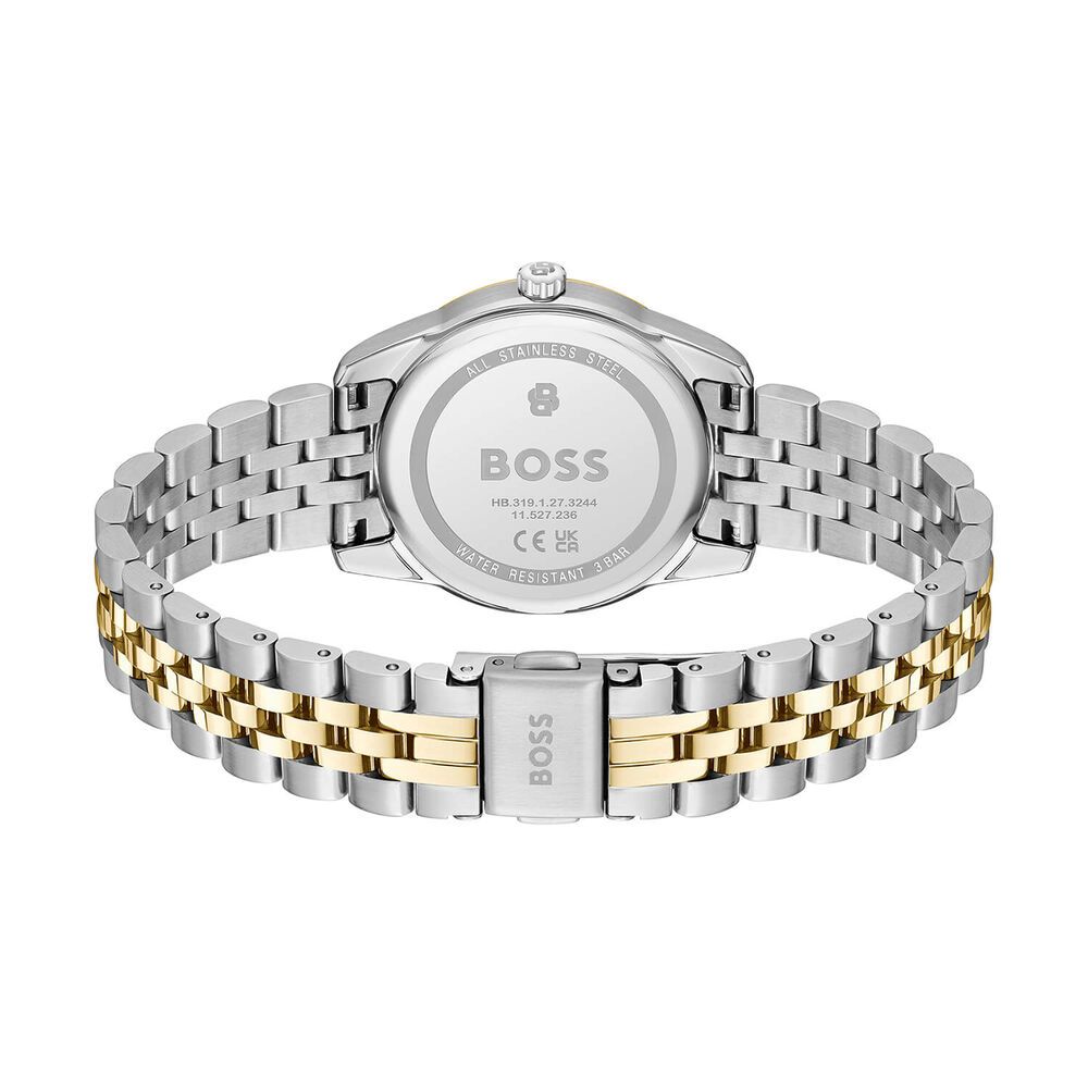 BOSS Graceful 32mm White Mother of Pearl Dial Two Tone Steel Bracelet Watch