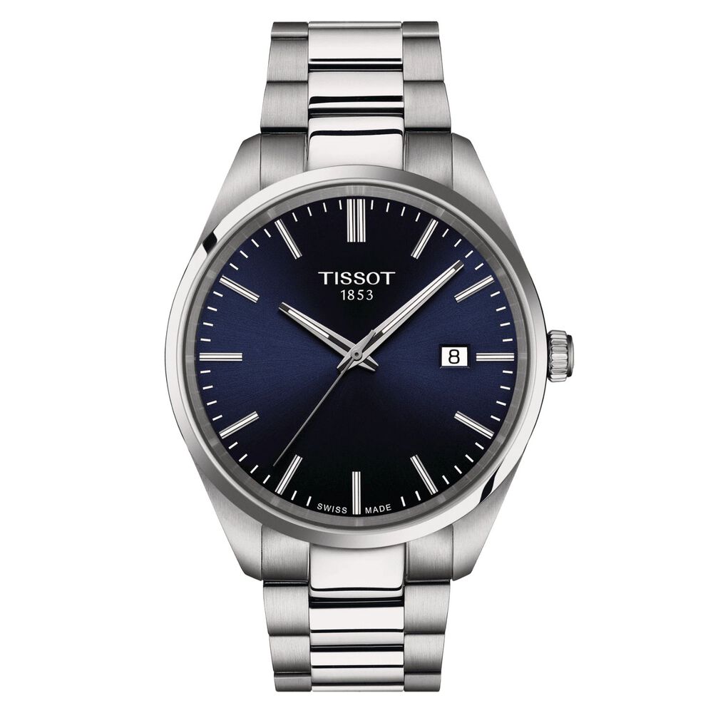 Tissot PR100 40mm Dark Blue Dial Steel Case Watch image number 0