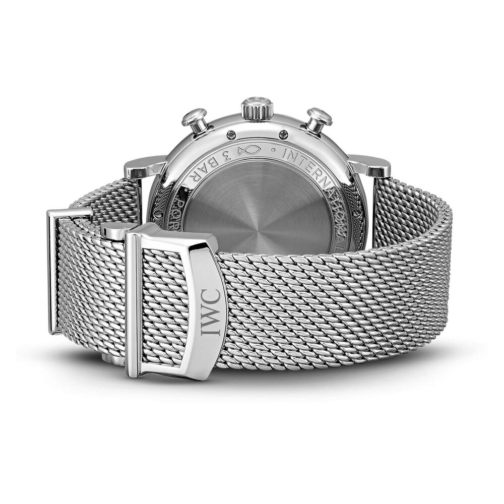 IWC Schaffhausen Portofino Chronograph Silver Dial Bracelet Watch image number 5