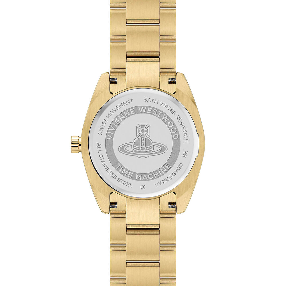 Vivienne Westwood Fenchurch 28mm Gold Dial Gold Tone Steel Bracelet Watch