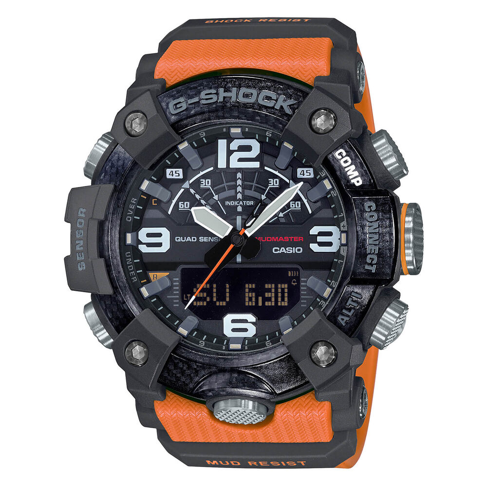 Casio G-Shock Mudmaster Carbon Multi Functional Strap Watch image number 0