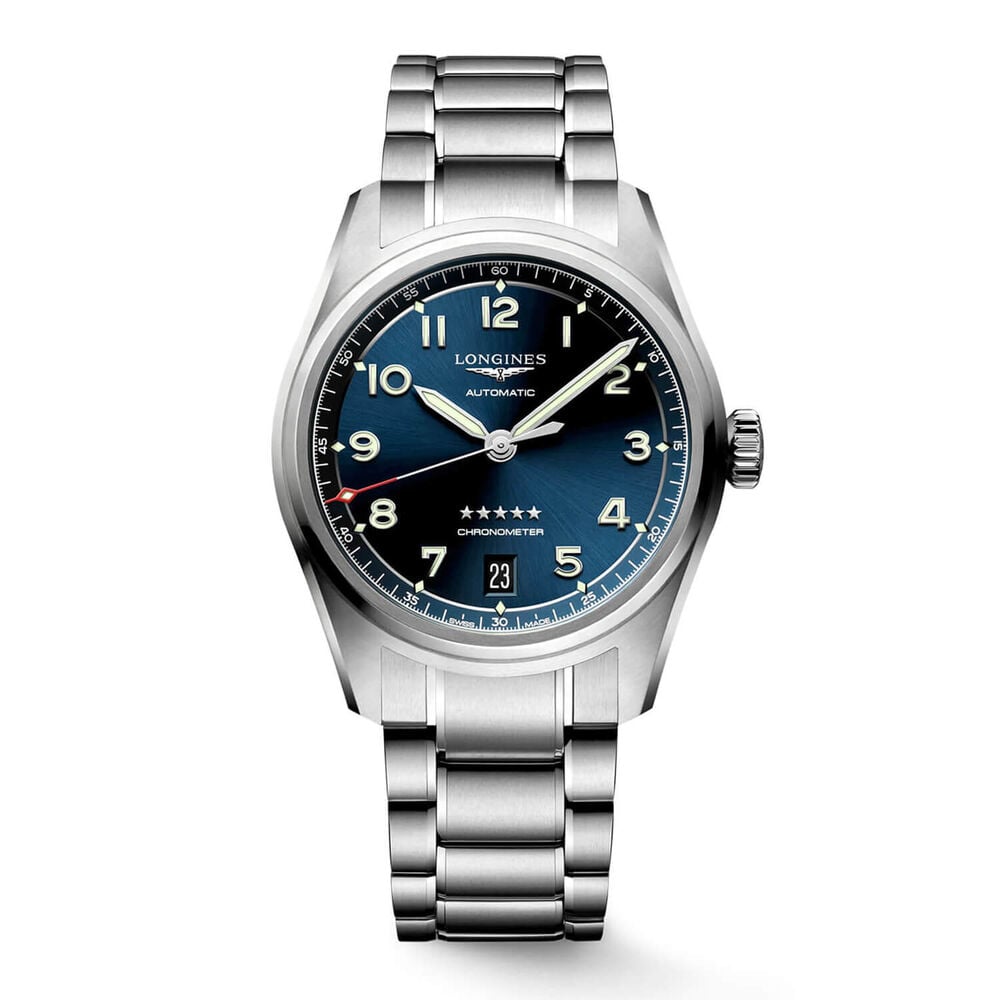 Longines Avigation Spirit 37mm Automatic Blue Dial Steel Case Bracelet Watch