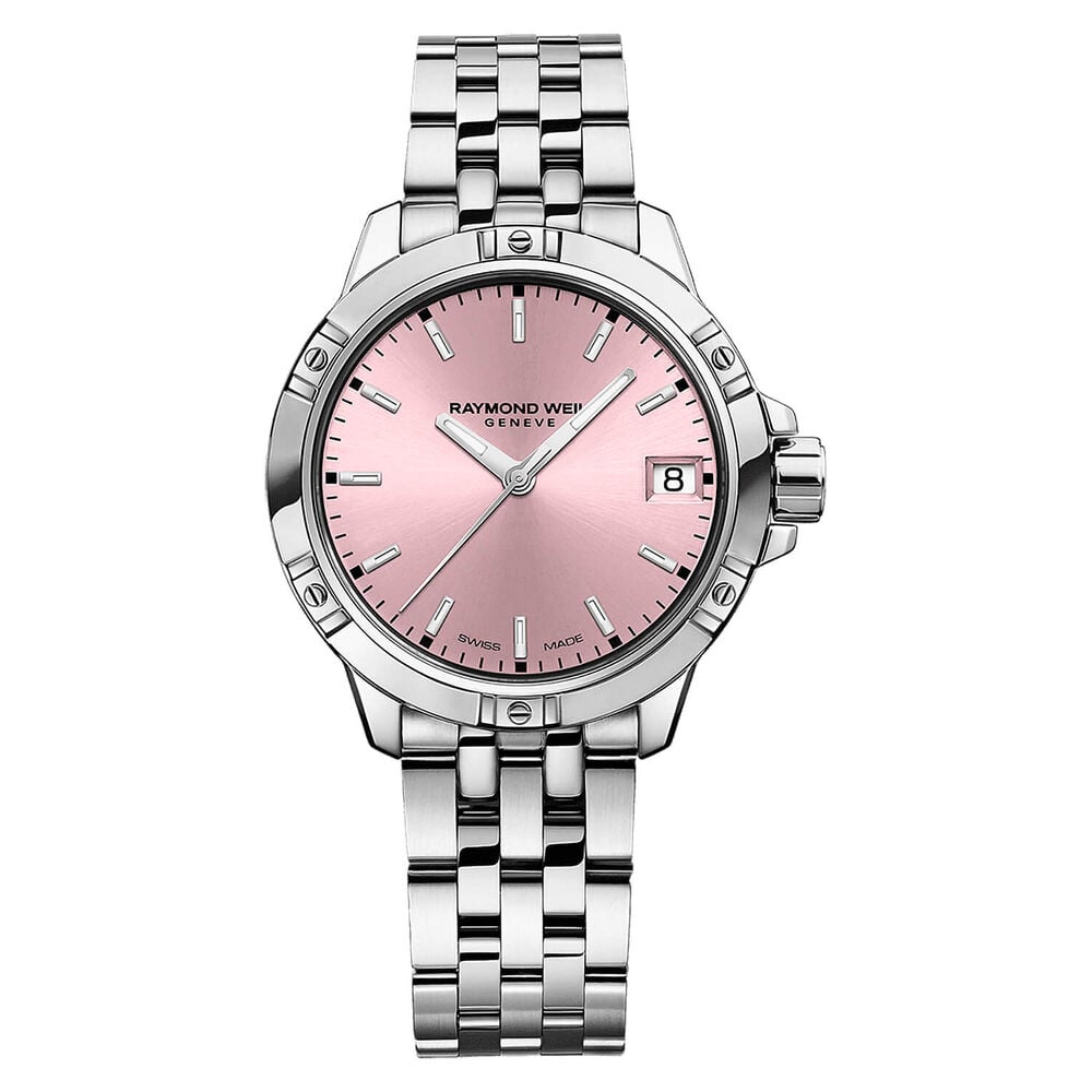 Raymond Weil Tango Quartz 30mm Pink Dial Steel Bracelet Watch