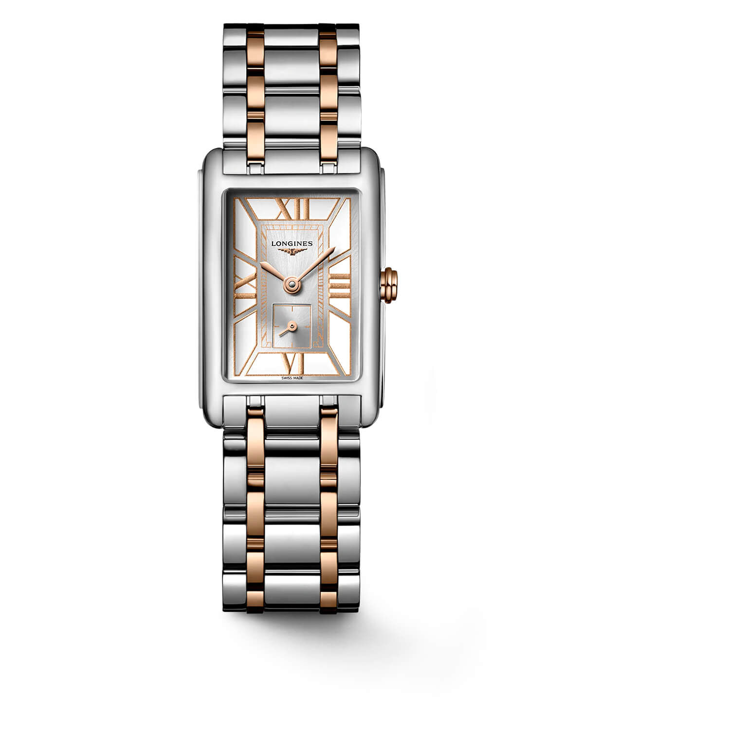 Longines rose 2024 gold womens watch