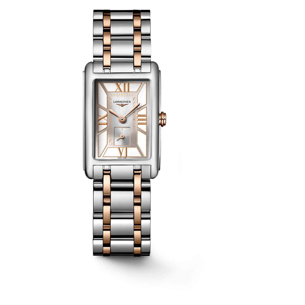 Longines Elegance DolceVita 20.80x32mm Beige Dial Rose Gold Detail Bracelet Watch image number 0