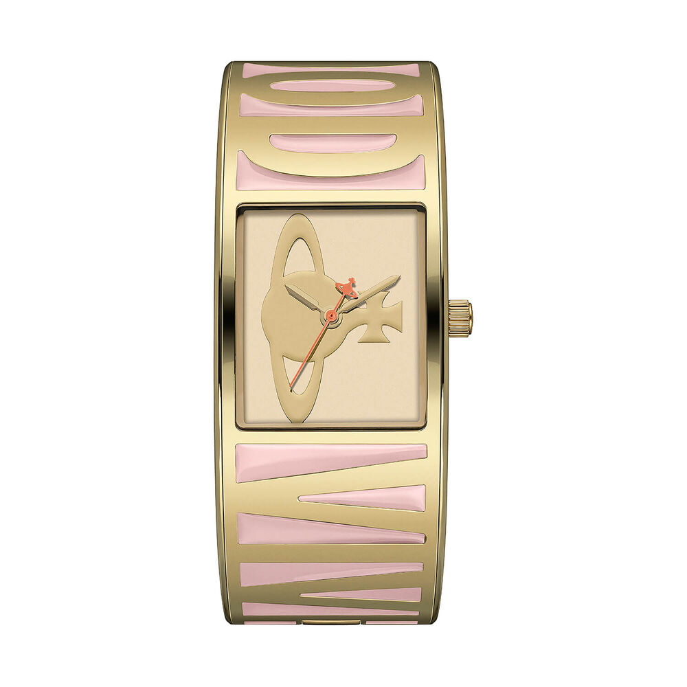 Vivienne Westwood Belvoir 25mm Pink Dial Pink & Gold Bangle Watch image number 0