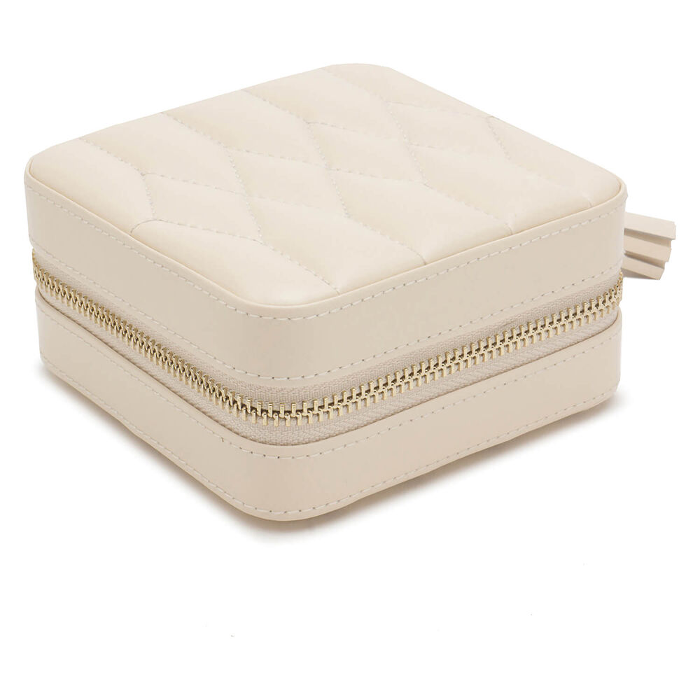 WOLF CAROLINE Ivory Zip Travel Case