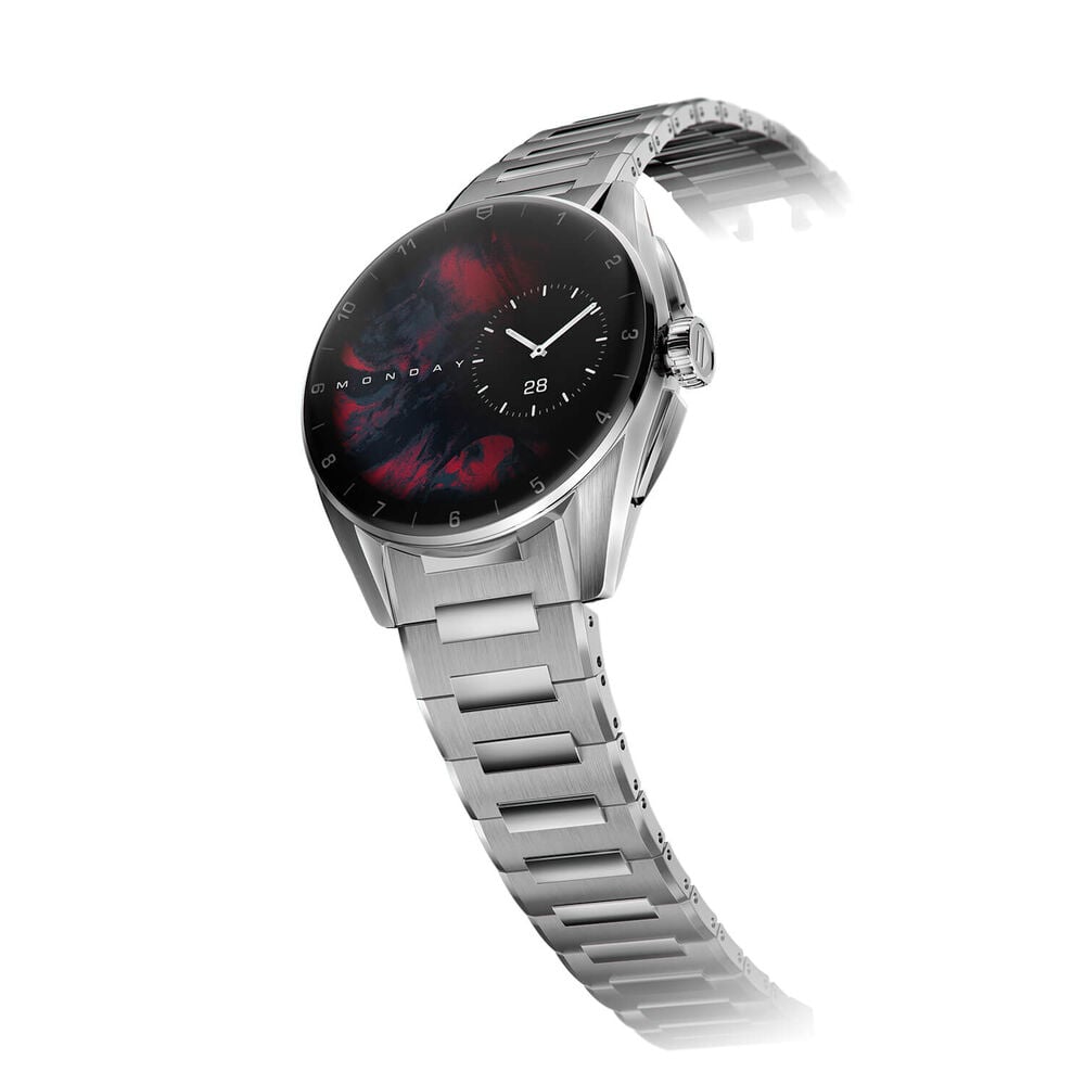 TAG Heuer Connected Calibre E4 42mm Dial Touch Screen Steel Bracelet Watch image number 3