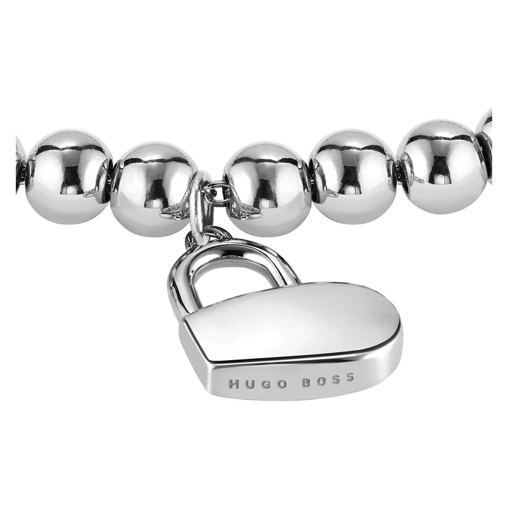 BOSS Ladies Beads Collection Stainless Steel Bracelet image number 1