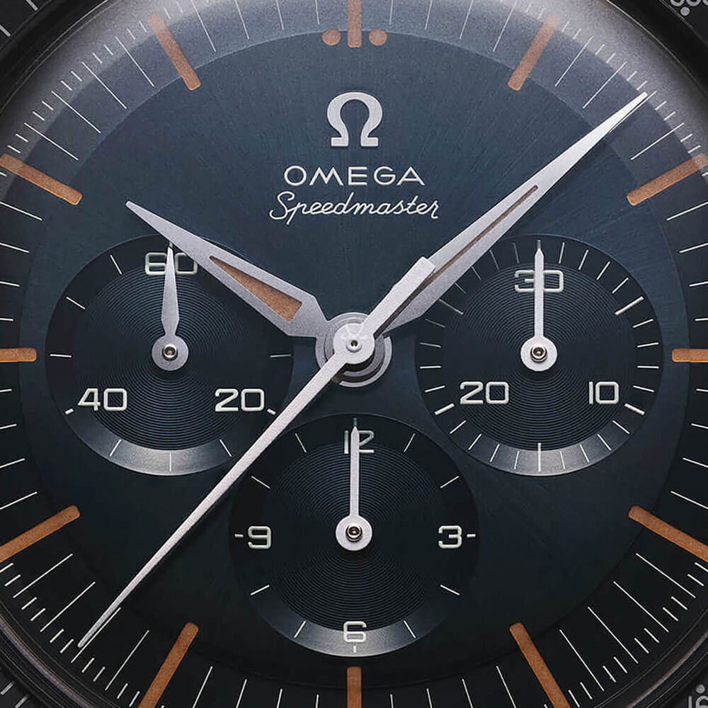 OMEGA Speedmaster Anniversary Series 'First OMEGA in Space&rsquo; 39.7mm Dial Black Leather Watch image number 4