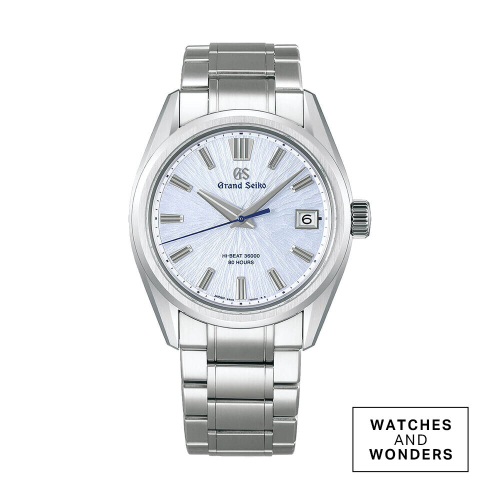 Grand Seiko Evolution 9 'Mountainscape' Limited Edition 40mm Blue Dial Steel Bracelet Watch