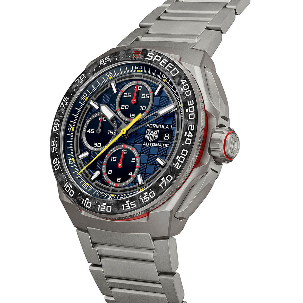 TAG Heuer Formula 1 Chronograph x Oracle Red Bull Racing 44mm Dial Titanium Bracelet Watch image number 1