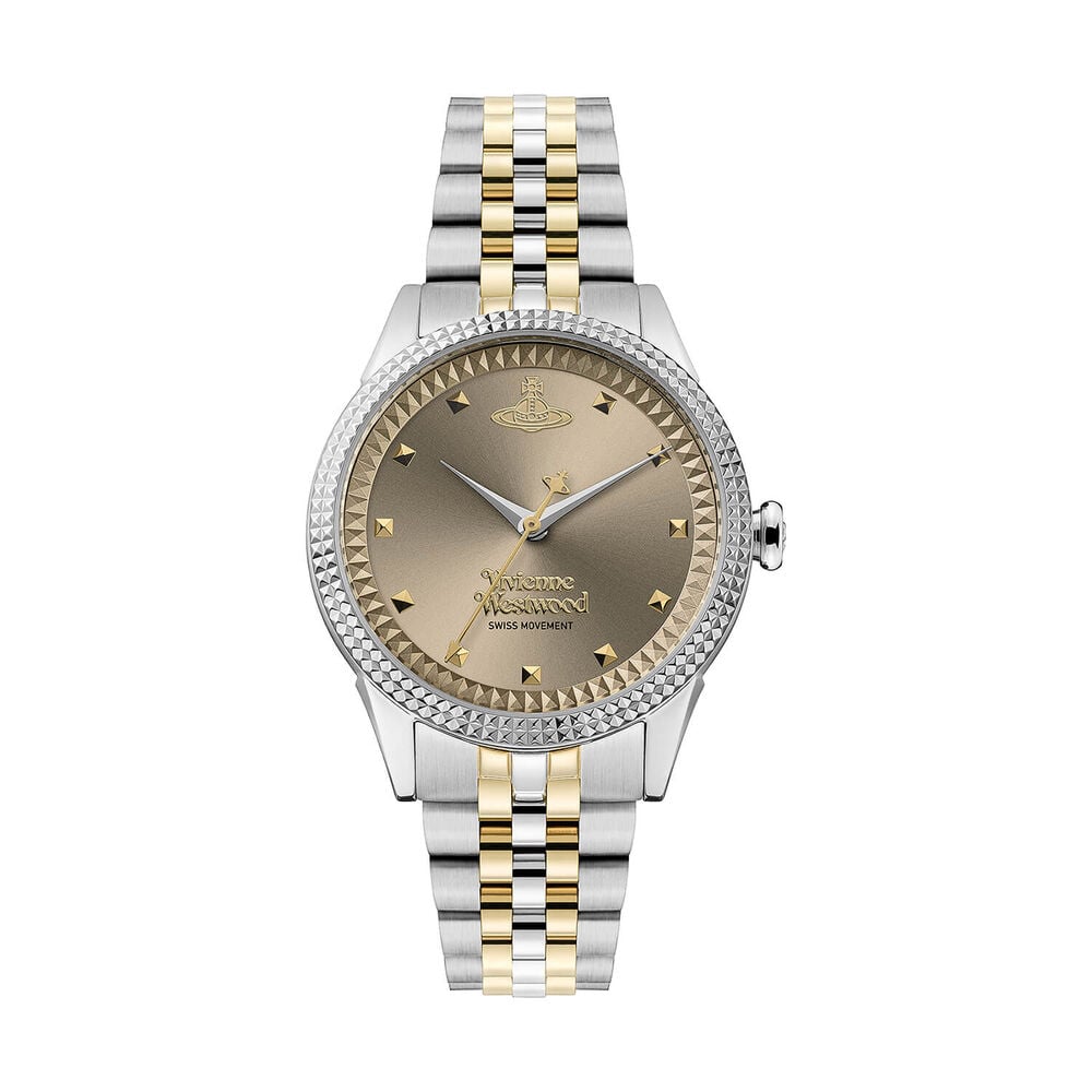 Vivienne Westwood Little Seymour 32mm Warm Grey Dial Two Tone Steel Bracelet Watch image number 0