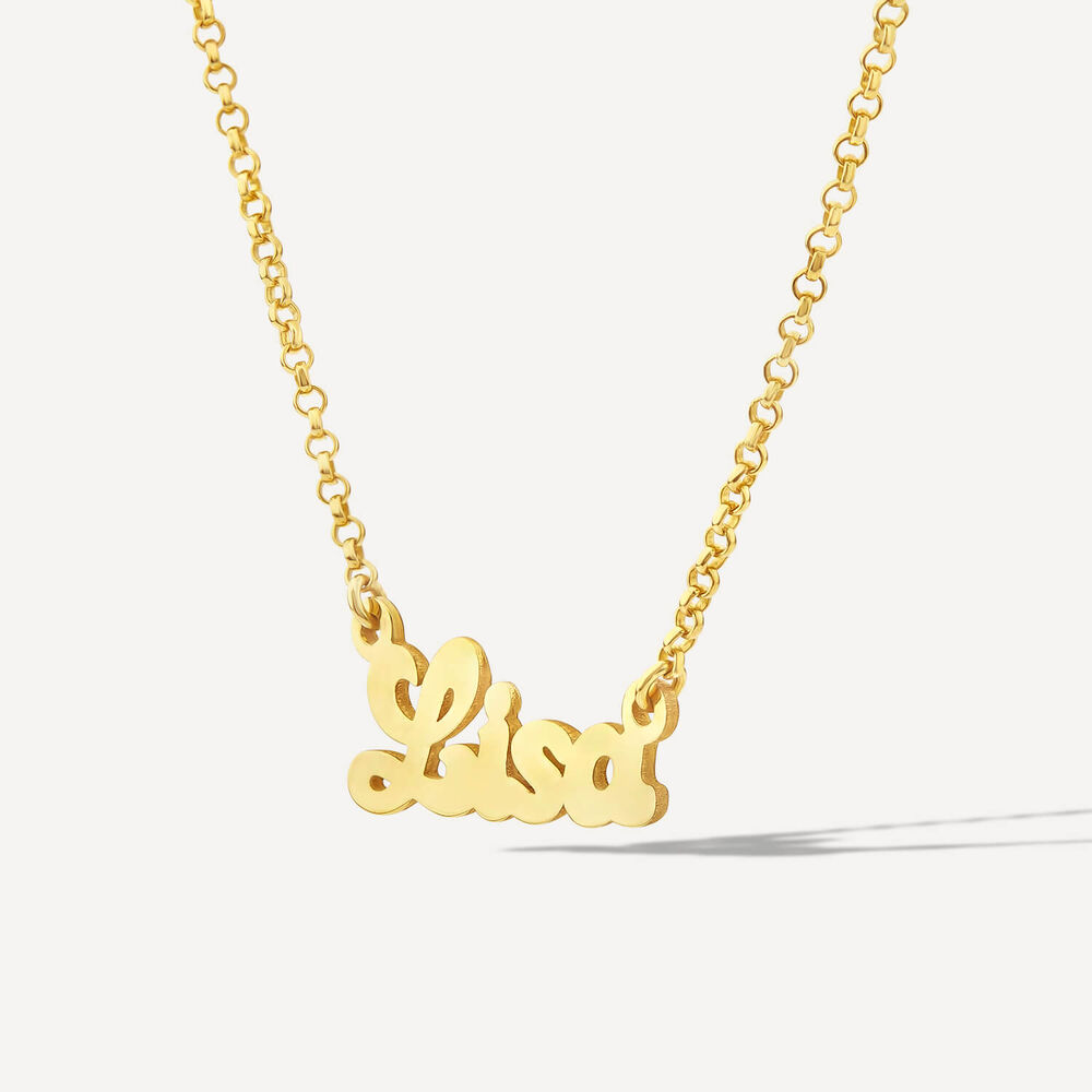 9ct Yellow Gold Personalised Name Necklace (Special Order: 3-5 weeks)