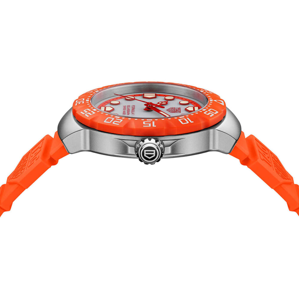 TAG Heuer Formula 1 Solargraph Zandvoort Limited Edition Orange Bezel & Rubber Strap Watch