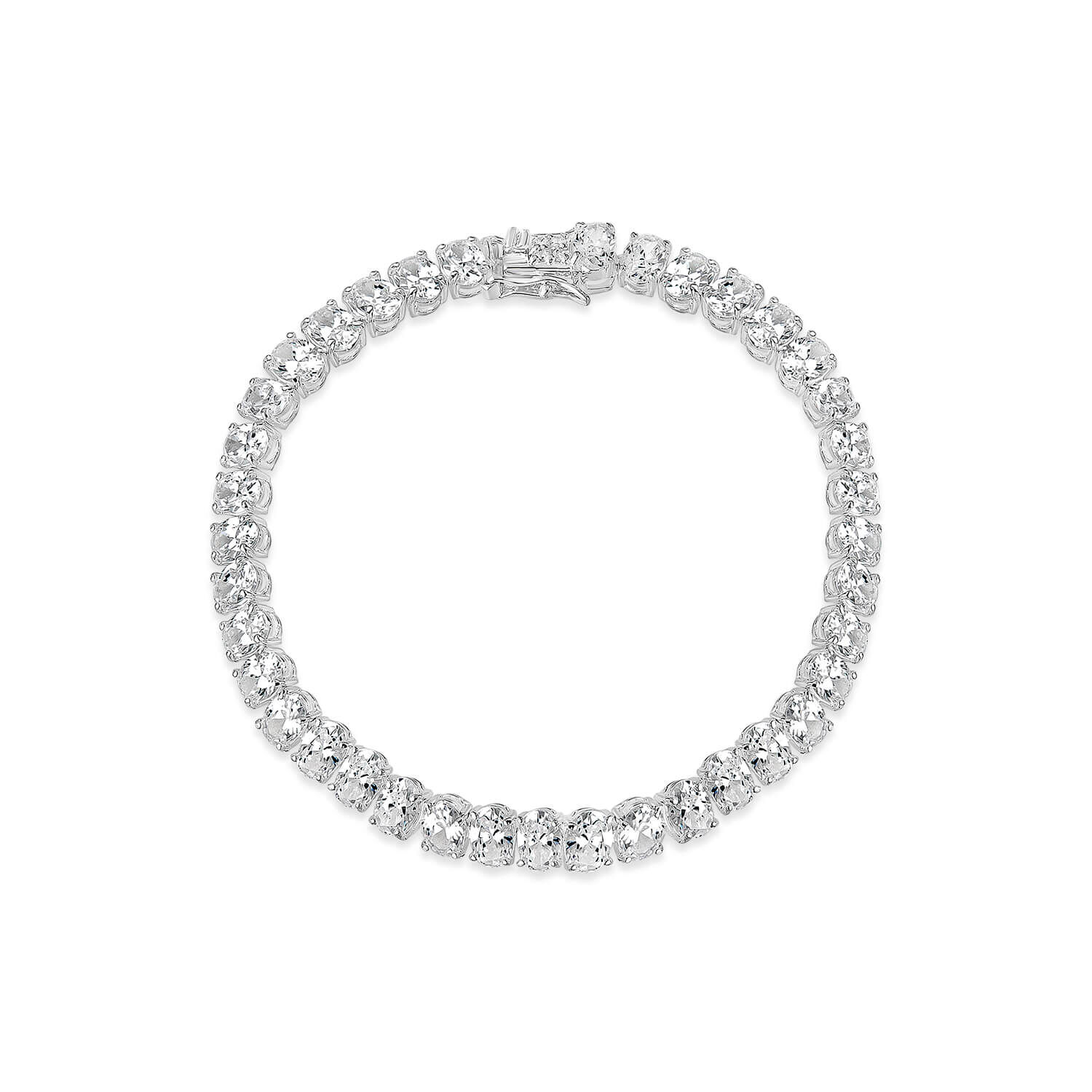 Sterling cz clearance tennis bracelet